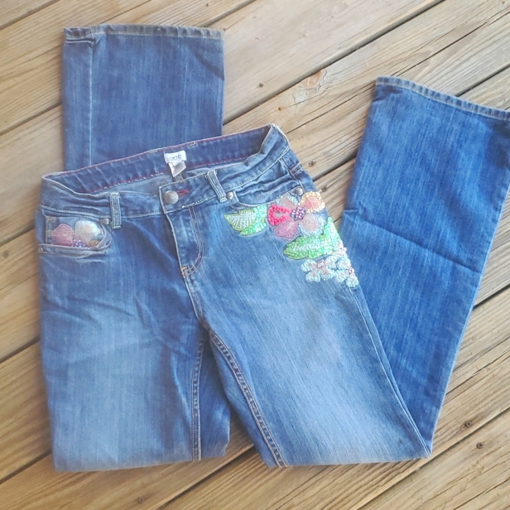 Cache Embellished Jean's, Size 4